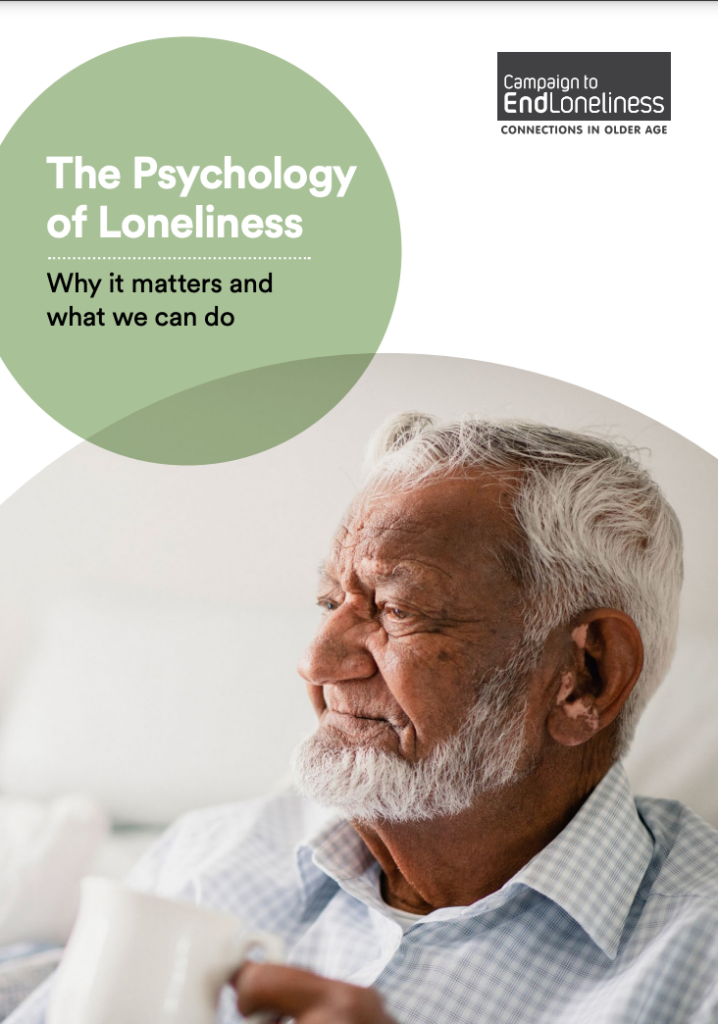 Front page of the report. The title, Psychology of Loneliness - why it matters and what we can do