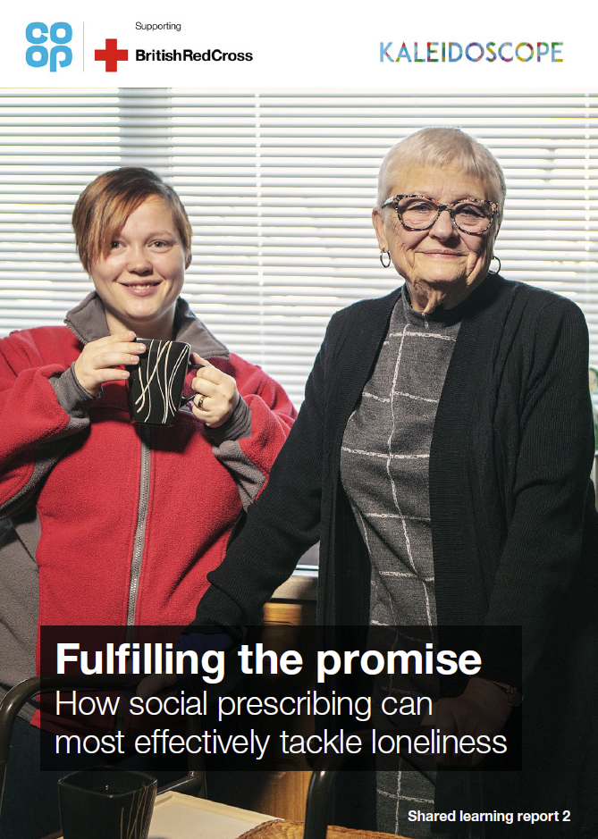 The title, Fulfilling the Promise, How social prescribing can most effectively tackle loneliness, published by Co-Op