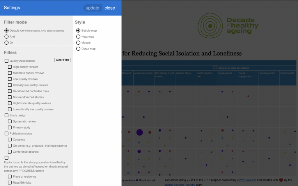 image of data visualisation tool