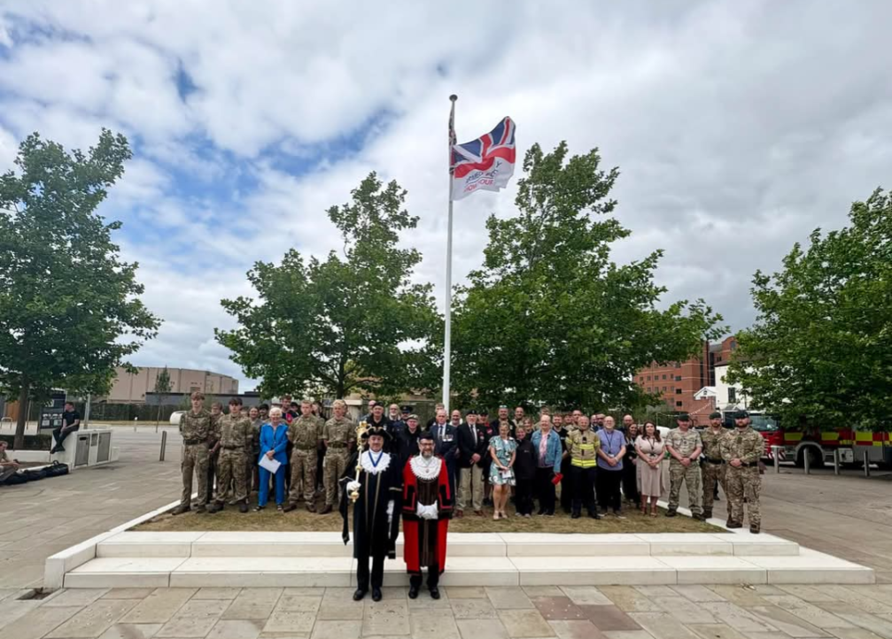Healthier Heroes outside Bancroft House